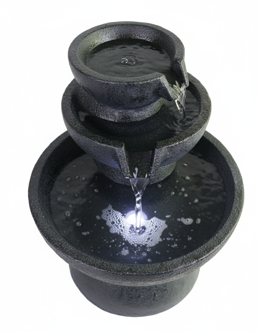 Willow &amp; Silk Water Feature Fountain Contempo 45x45x50cm