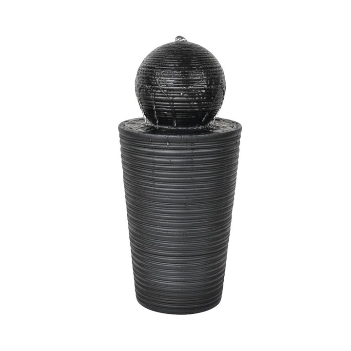 Willow &amp; Silk Water Feature Fountain Ball On Pedestal 28x28x59cm