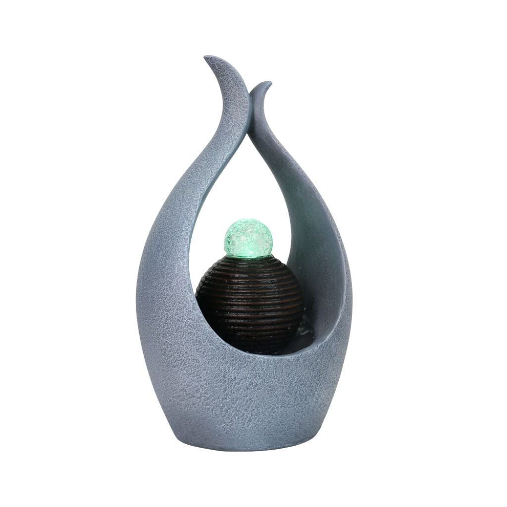 Willow &amp; Silk Water Feature Fountain Teardrop Overflow 25x17x40cm