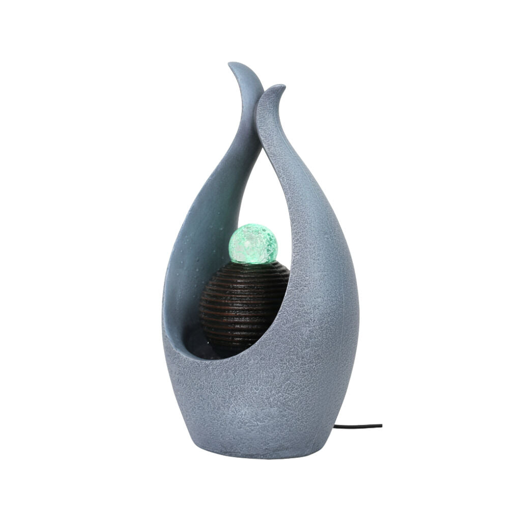Willow &amp; Silk Water Feature Fountain Teardrop Overflow 25x17x40cm