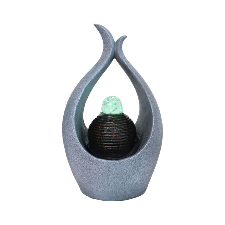 Willow &amp; Silk Water Feature Fountain Teardrop Overflow 25x17x40cm