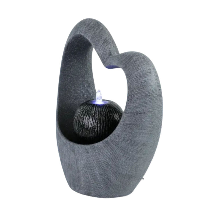 Willow &amp; Silk Water Feature Fountain Heart Overflow 30x16x39cm