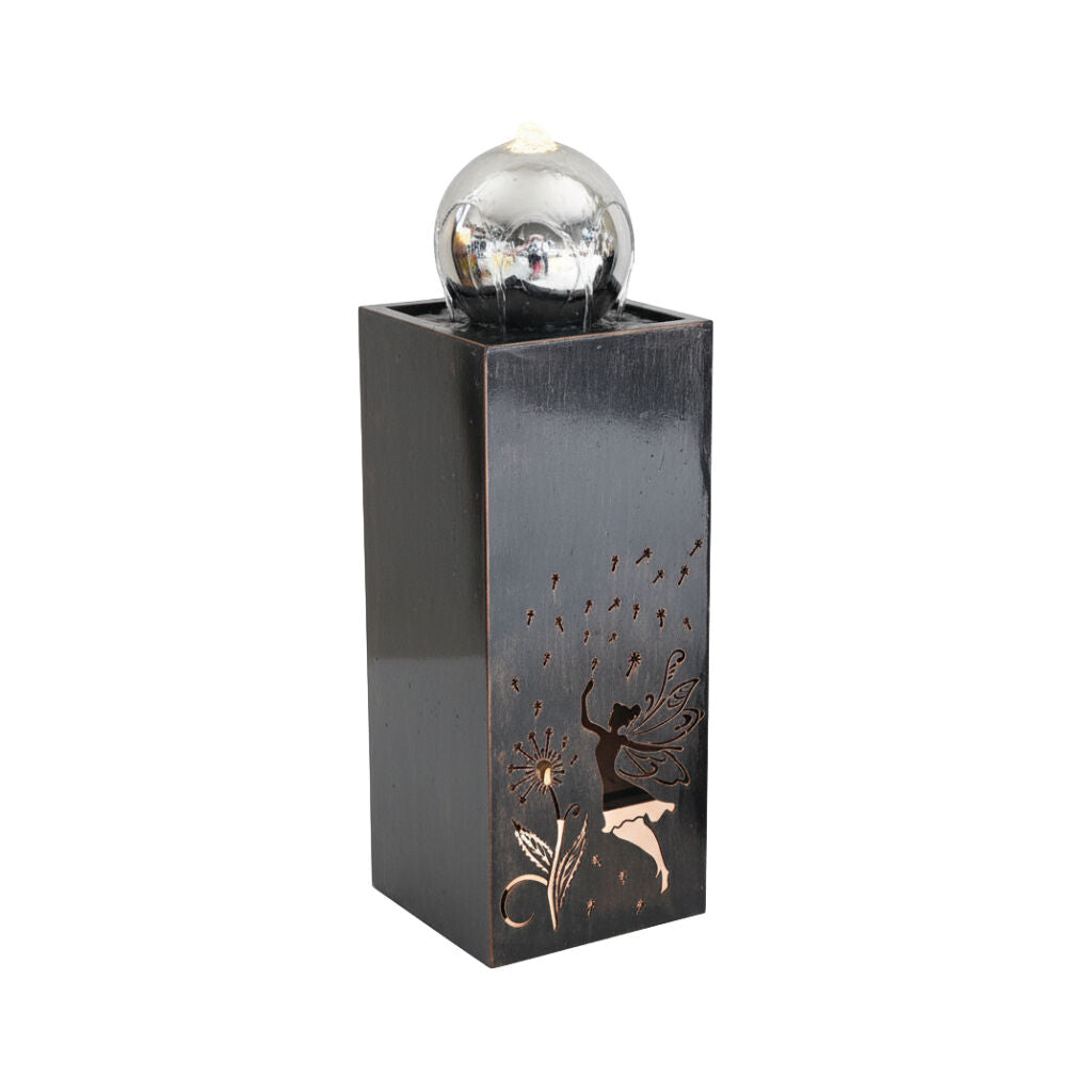 Willow &amp; Silk Water Feature Fountain Water Fairy Shimmer 26x26x77cm