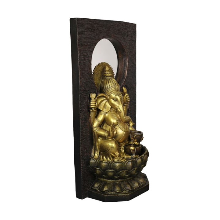 Willow &amp; Silk Water Feature Fountain Radiant Ganesha 76x46x148cm