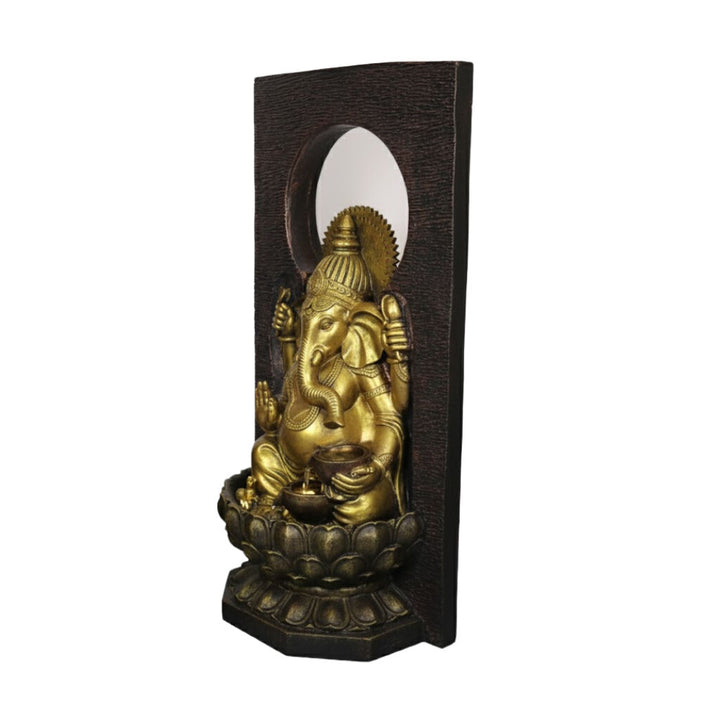 Willow &amp; Silk Water Feature Fountain Radiant Ganesha 76x46x148cm