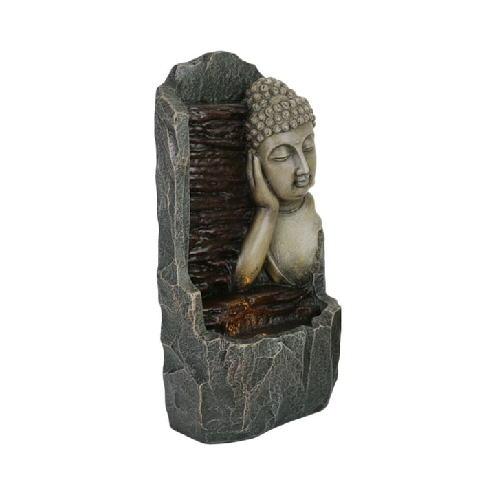 Willow &amp; Silk Water Feature Fountain Buddha Trickle 25x17x40cm