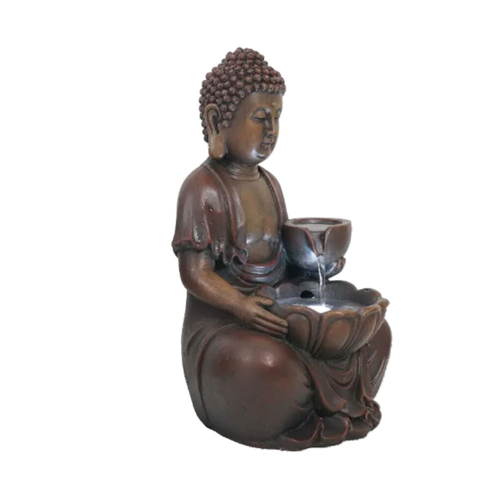 Willow &amp; Silk Water Feature Fountain Décor Buddha 20x17x31cm