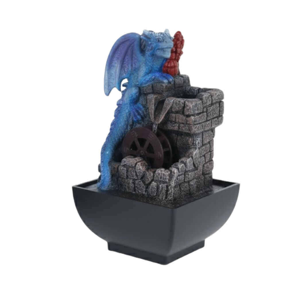 Willow &amp; Silk Water Feature Fountain Water Dragon 13x13x18cm