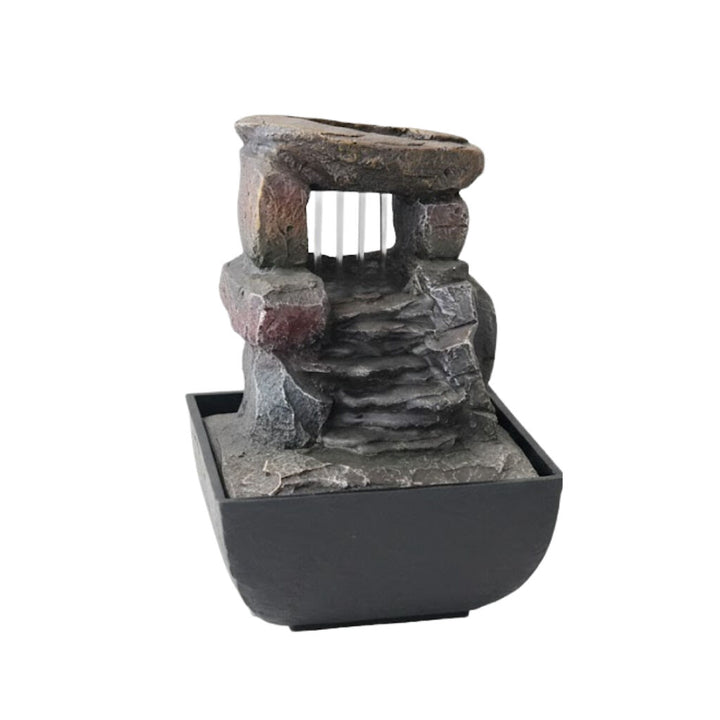 Willow &amp; Silk Water Feature Fountain Raining Stone 14x14x22cm