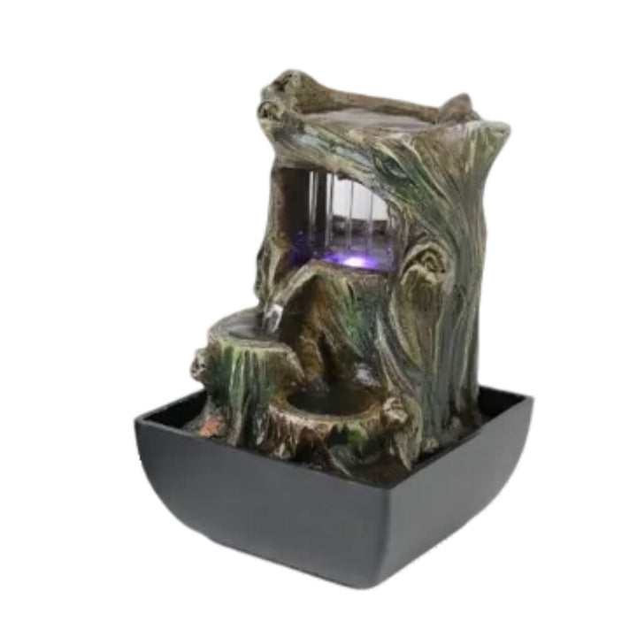 Willow &amp; Silk Water Feature Fountain Raining Tree 13x13x21cm