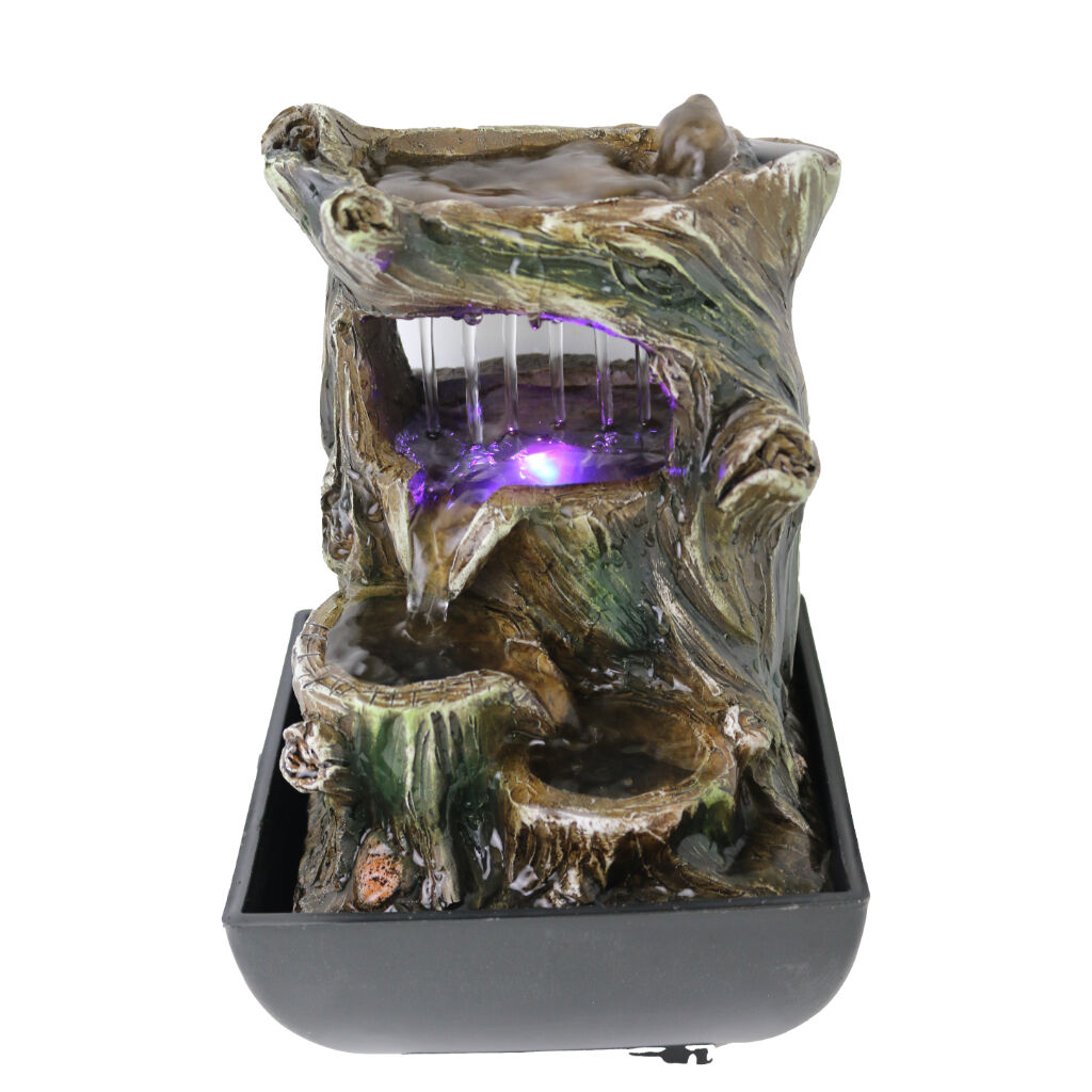 Willow &amp; Silk Water Feature Fountain Raining Tree 13x13x21cm