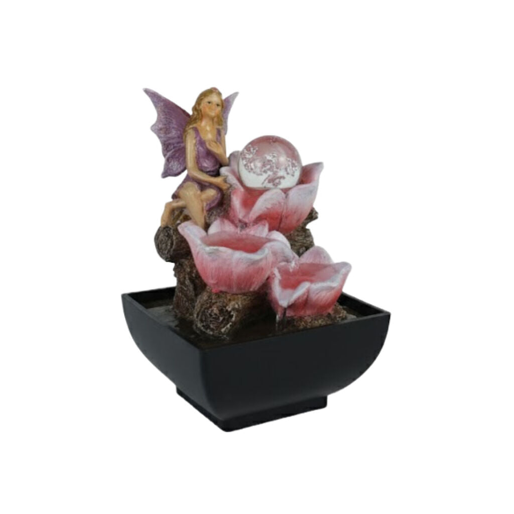 Willow &amp; Silk Water Feature Fountain Floret Fairy 13x13x18cm