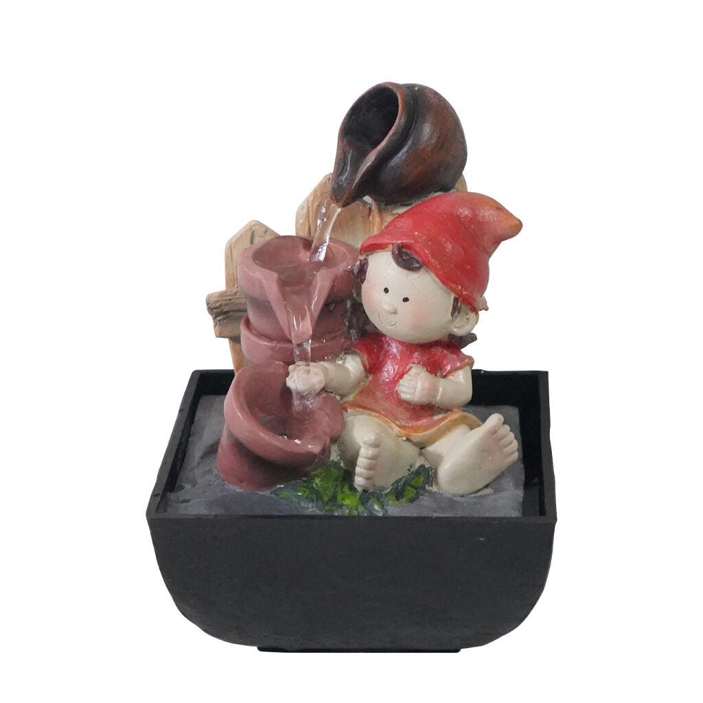 Willow &amp; Silk Water Feature Fountain Magical Elf 14x14x22cm