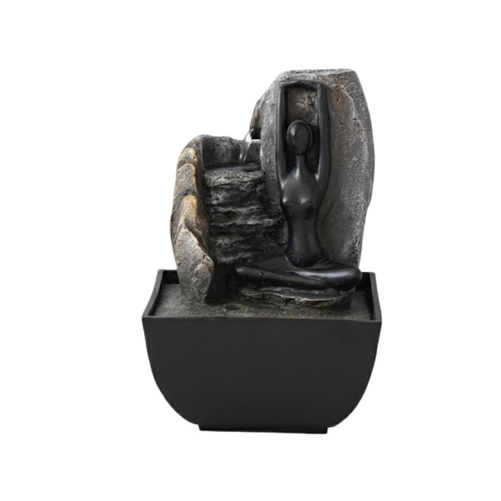 Willow &amp; Silk Water Feature Fountain Yoga Trickle 14x14x18cm