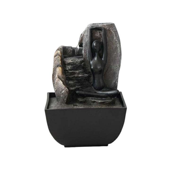 Willow &amp; Silk Water Feature Fountain Yoga Trickle 14x14x18cm