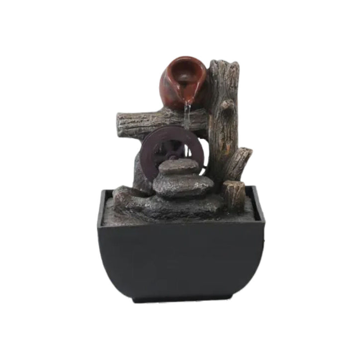 Willow &amp; Silk Water Feature Fountain Pot Wheel 14x14x22cm