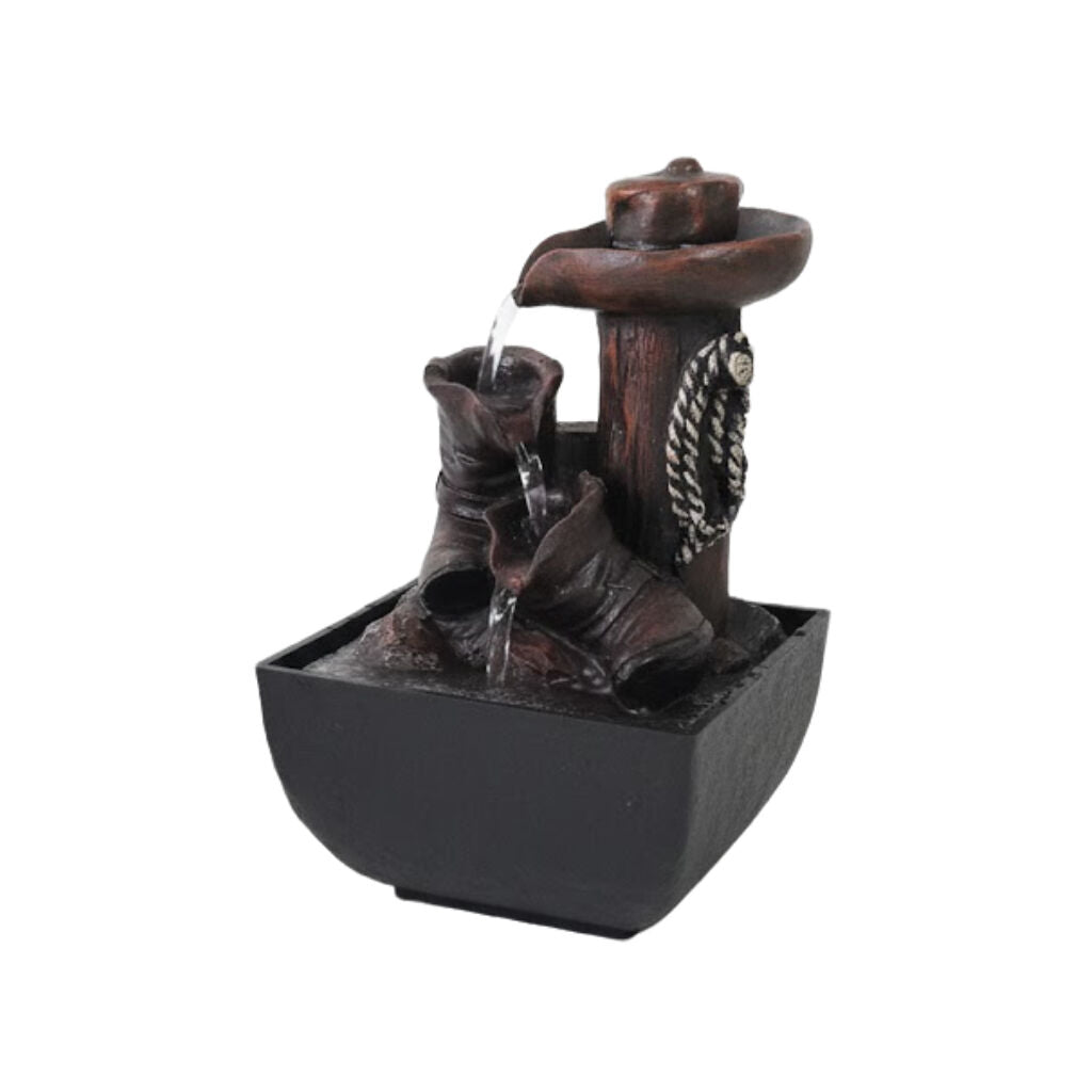 Willow &amp; Silk Water Feature Fountain Aussie Rancher 14x14x22cm