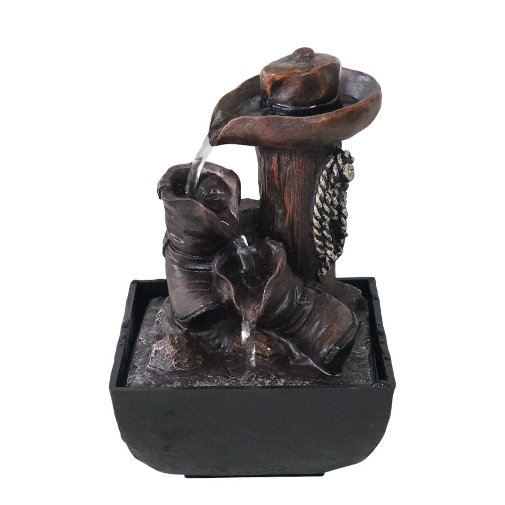 Willow &amp; Silk Water Feature Fountain Aussie Rancher 14x14x22cm