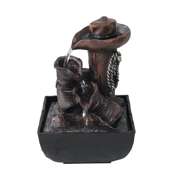 Willow &amp; Silk Water Feature Fountain Aussie Rancher 14x14x22cm