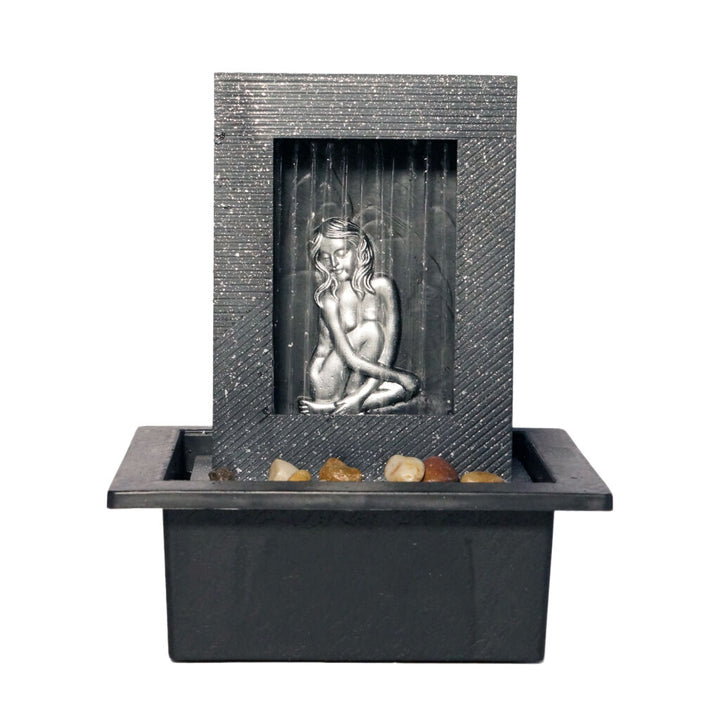 Willow &amp; Silk Water Feature Fountain Elegance Rain 21x18x25cm