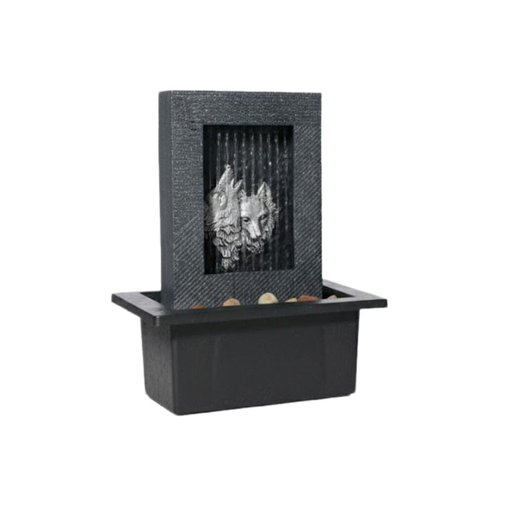Willow &amp; Silk Water Feature Fountain Wolf Rain 21x18x25cm