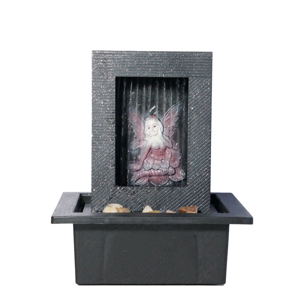 Willow &amp; Silk Water Feature Fountain Fairy Rain 21x18x25cm