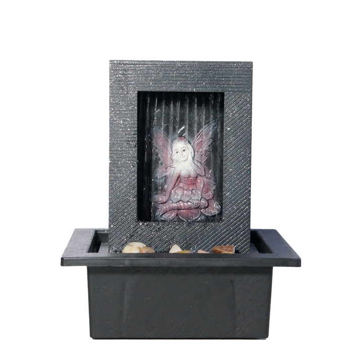 Willow &amp; Silk Water Feature Fountain Fairy Rain 21x18x25cm