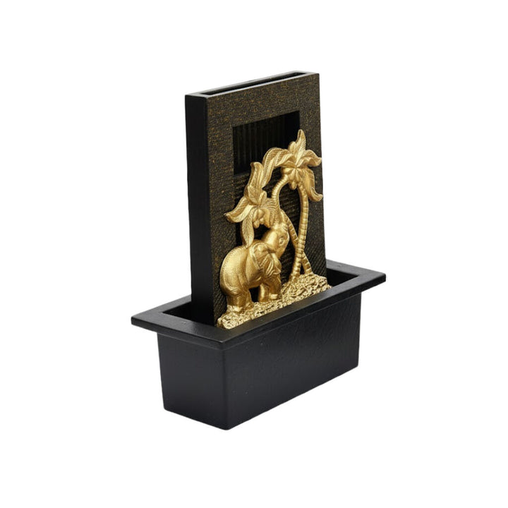 Willow &amp; Silk Water Feature Fountain Tropical Elephant Rain 21x18x25cm