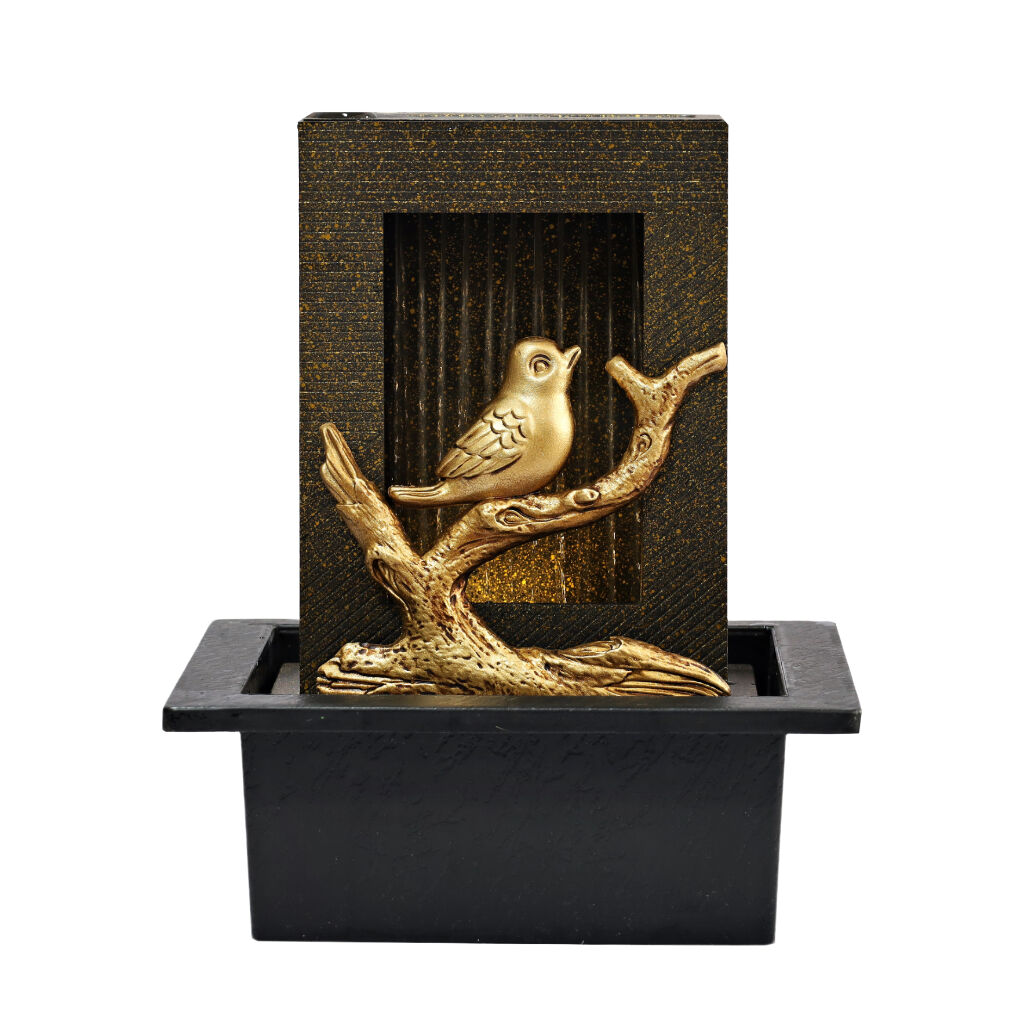 Willow &amp; Silk Water Feature Fountain Bird Rain 21x18x25cm