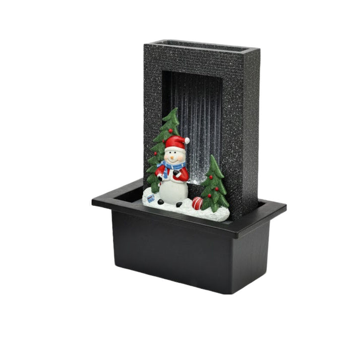Willow &amp; Silk Water Feature Fountain Santa Rain 21x18x25cm