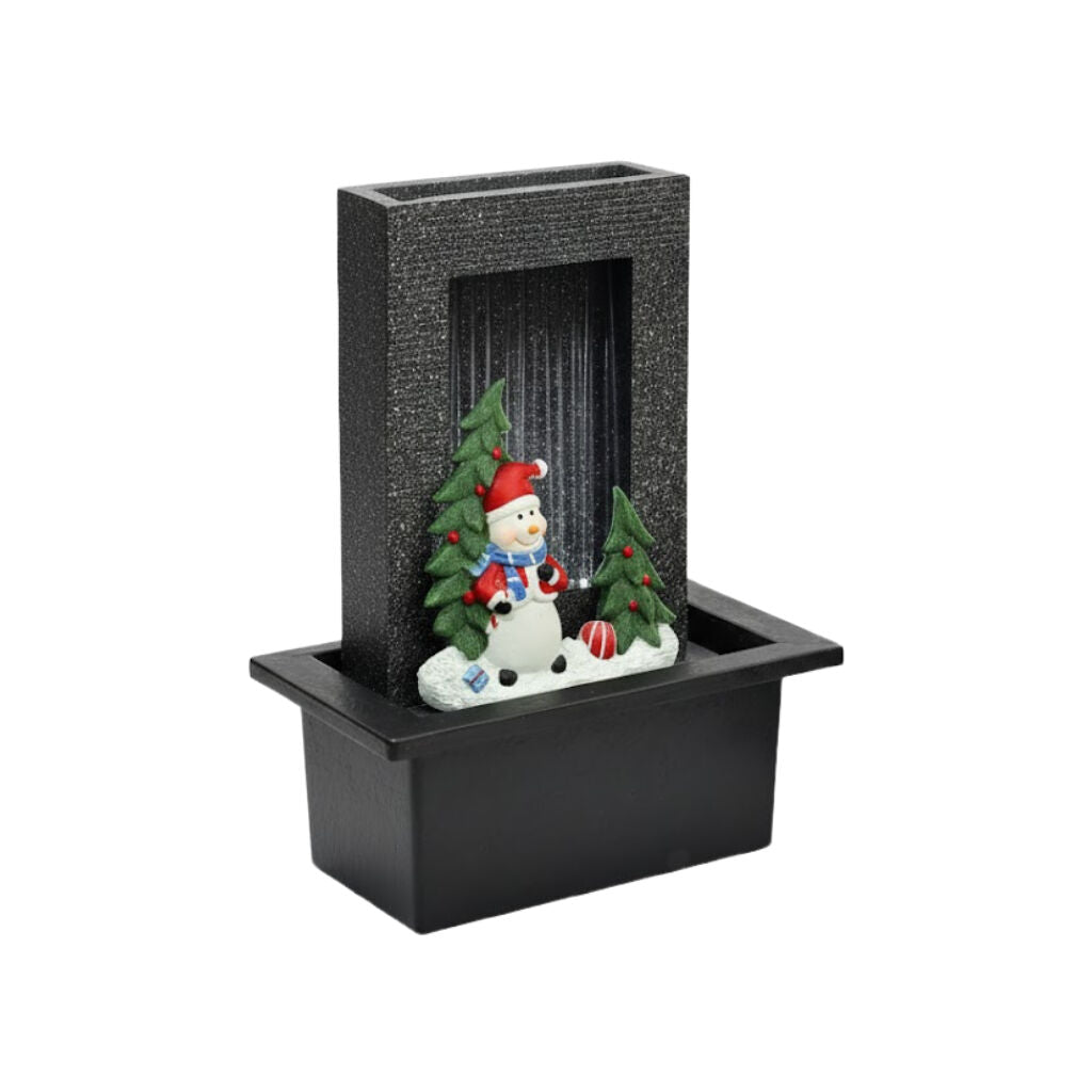 Willow &amp; Silk Water Feature Fountain Santa Rain 21x18x25cm