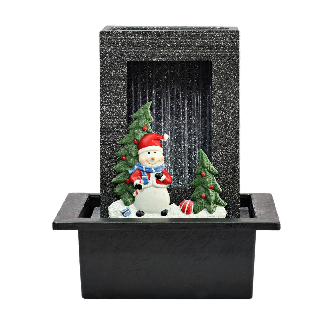 Willow &amp; Silk Water Feature Fountain Santa Rain 21x18x25cm