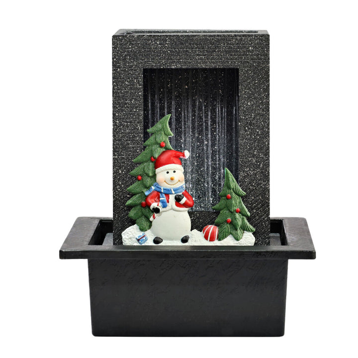 Willow &amp; Silk Water Feature Fountain Santa Rain 21x18x25cm
