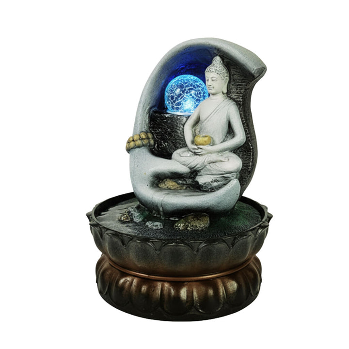 Willow &amp; Silk Water Feature Fountain Hand Thai 21x21x28cm