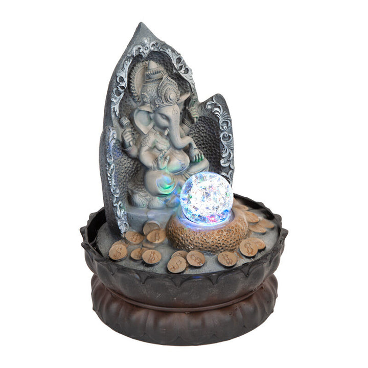 Willow &amp; Silk Water Feature Fountain Ganesha Drift 21x21x29cm