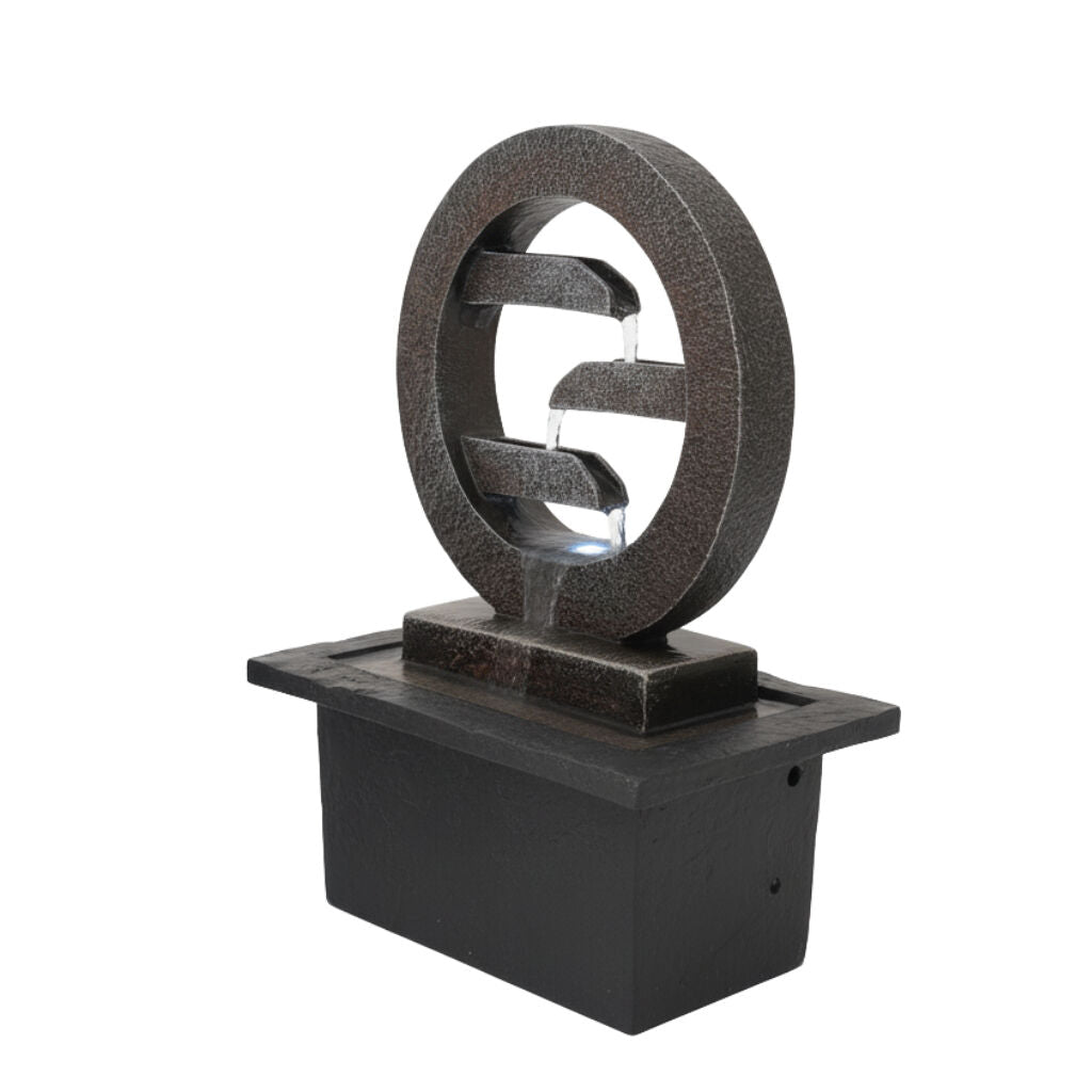 Willow &amp; Silk Water Feature Fountain Zen Circlet 21x19x27cm