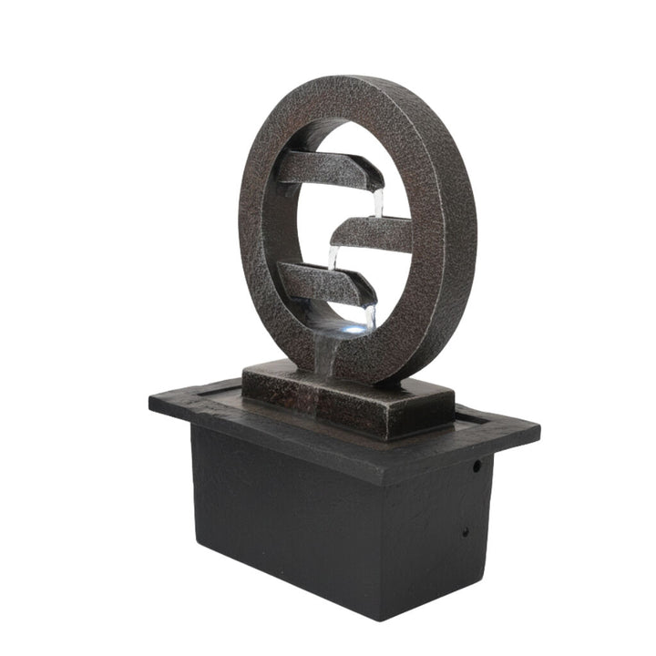 Willow &amp; Silk Water Feature Fountain Zen Circlet 21x19x27cm