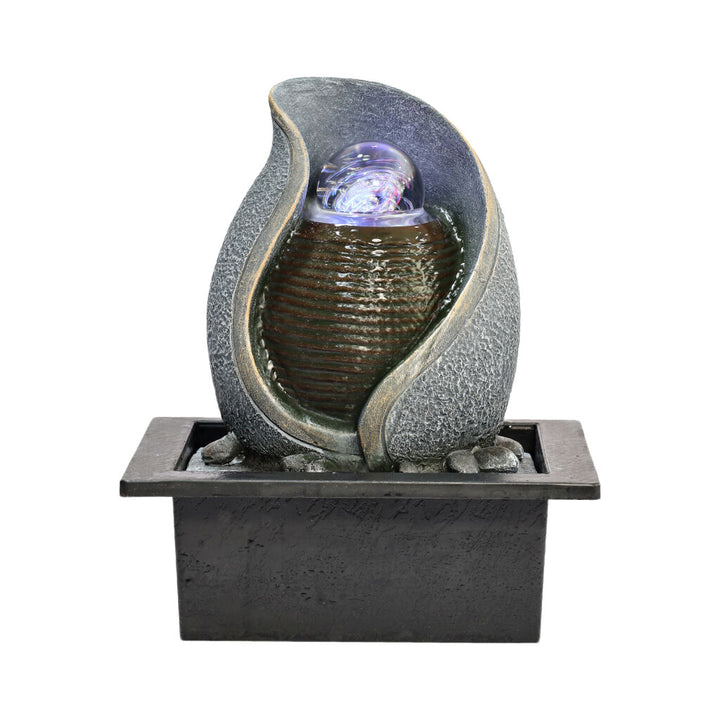 Willow &amp; Silk Water Feature Fountain Sprout Overflow 21x18x25cm