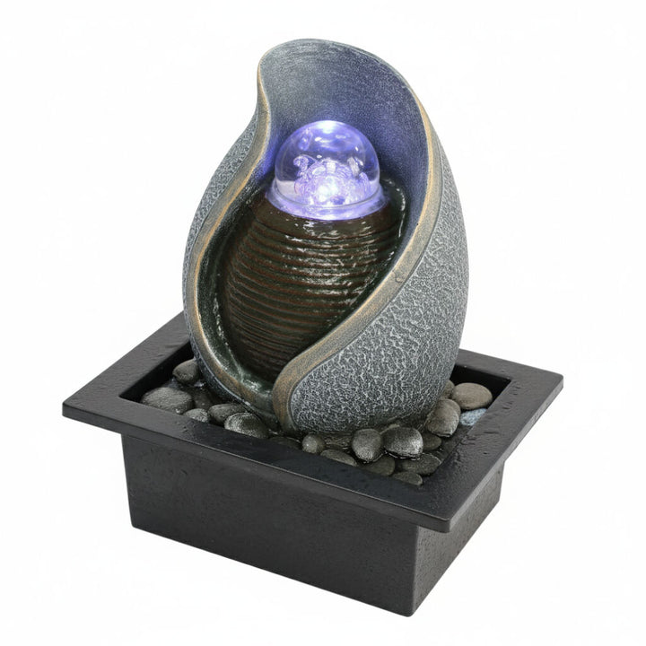 Willow &amp; Silk Water Feature Fountain Sprout Overflow 21x18x25cm