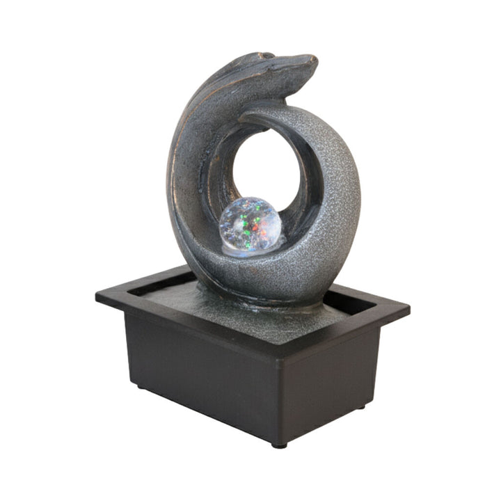 Willow &amp; Silk Water Feature Fountain Spiral Art 21x19x27cm