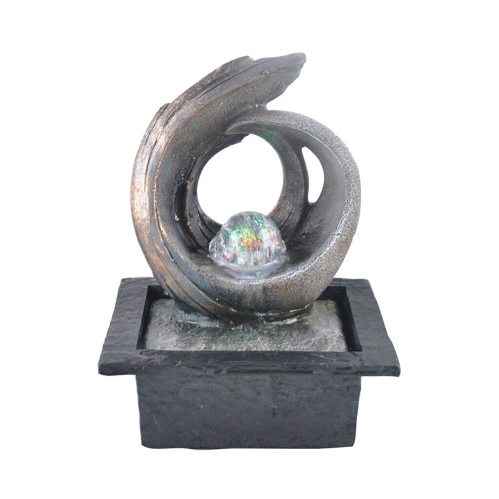 Willow &amp; Silk Water Feature Fountain Spiral Art 21x19x27cm