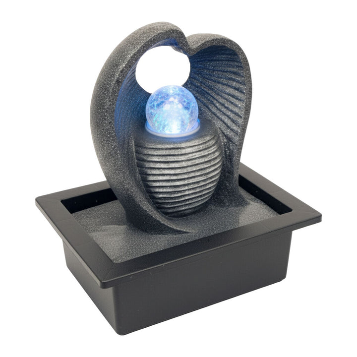 Willow &amp; Silk Water Feature Fountain Water Love Heart 23x18x26cm