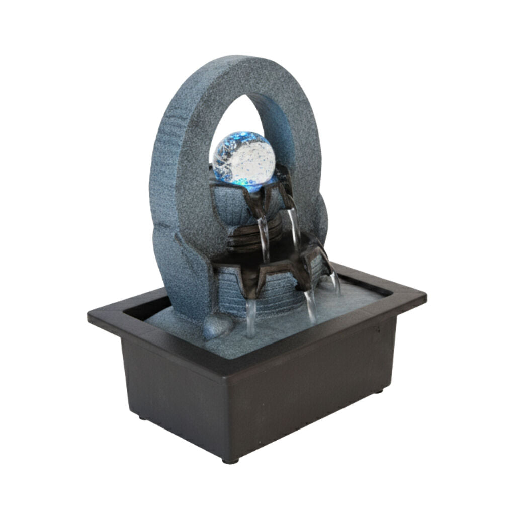 Willow &amp; Silk Water Feature Fountain Oval Drift 23x18x26cm