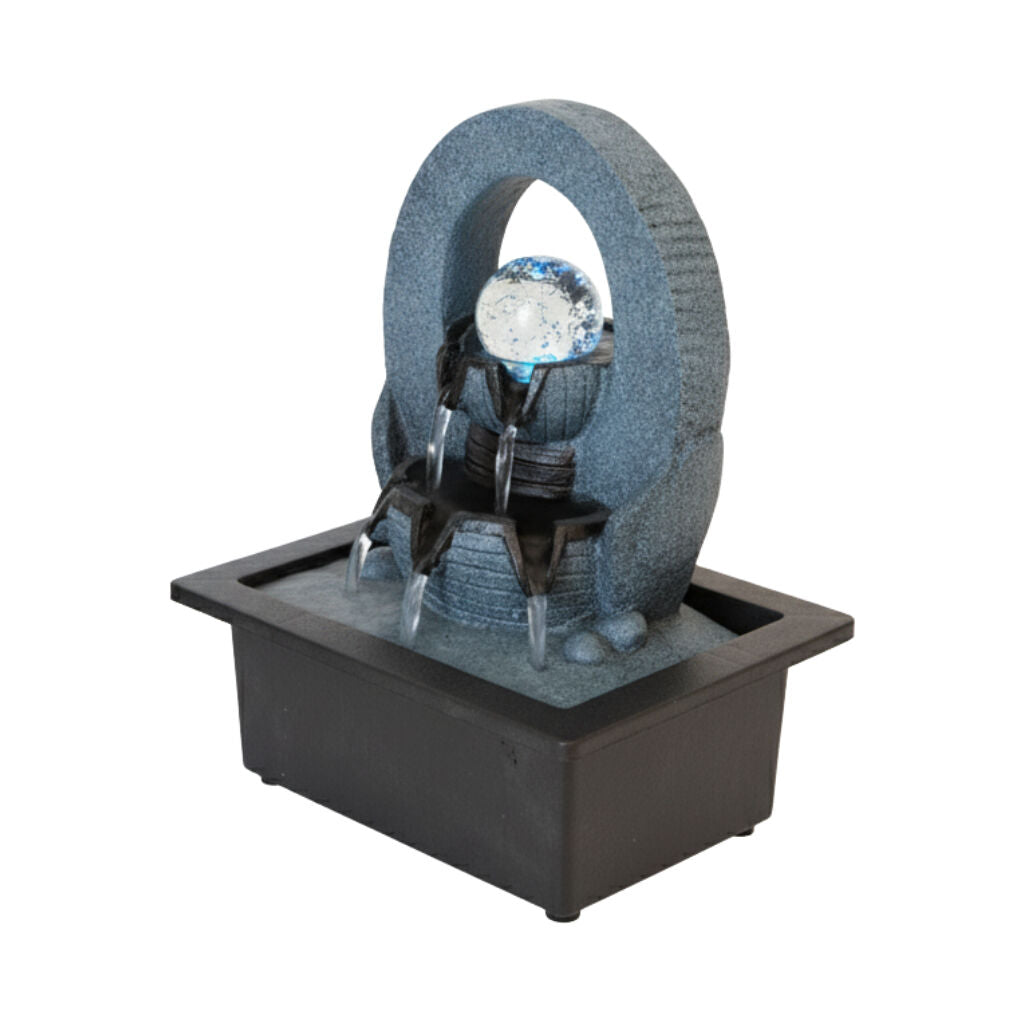 Willow &amp; Silk Water Feature Fountain Oval Drift 23x18x26cm
