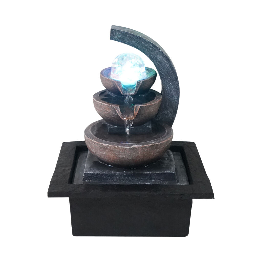 Willow &amp; Silk Water Feature Fountain Arc Pots 23x20x28cm
