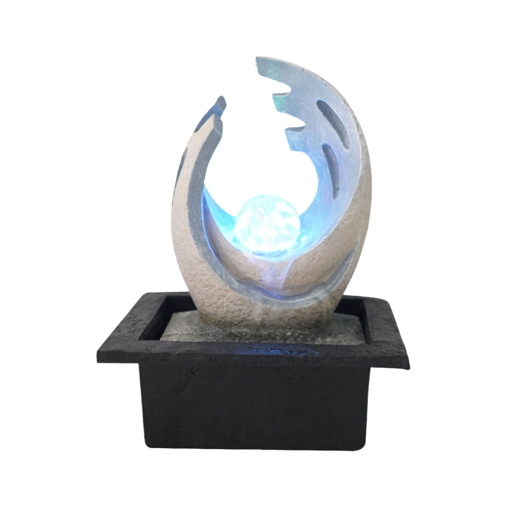 Willow &amp; Silk Water Feature Fountain Curl Art 21x19x29cm