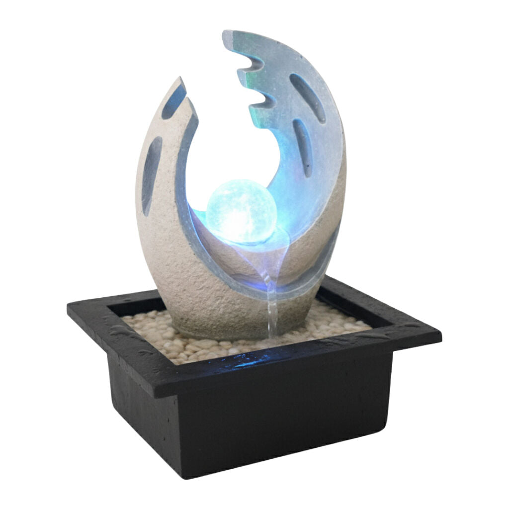 Willow &amp; Silk Water Feature Fountain Curl Art 21x19x29cm