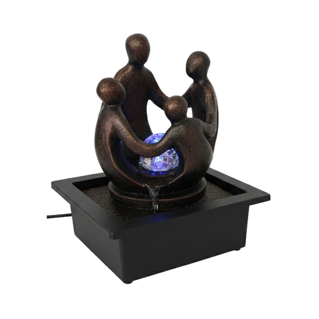 Willow &amp; Silk Water Feature Fountain Family Bliss 23x18x28cm