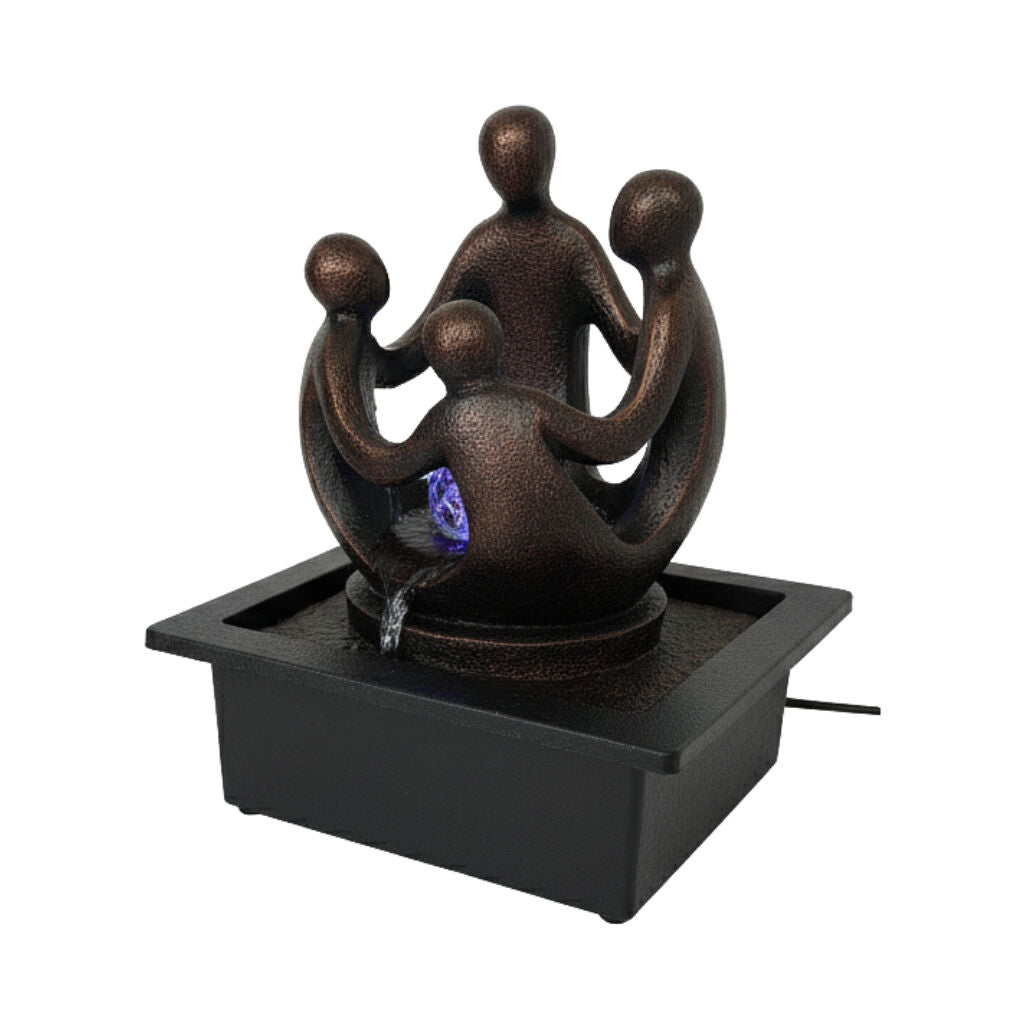 Willow &amp; Silk Water Feature Fountain Family Bliss 23x18x28cm