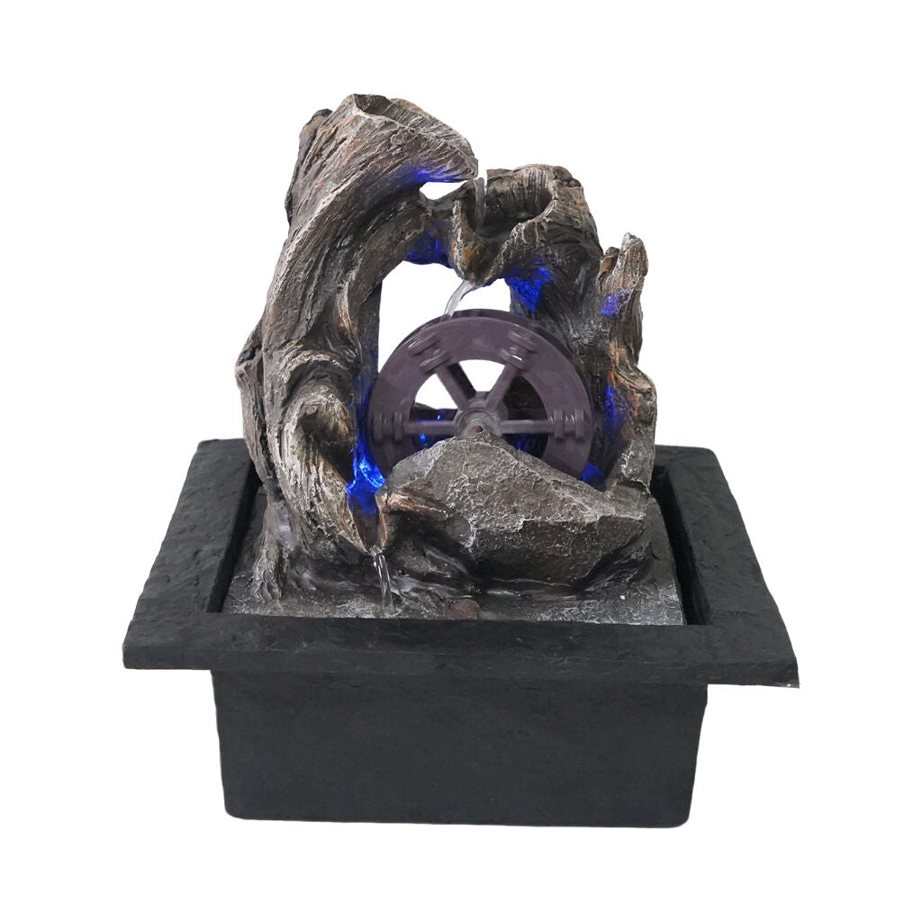 Willow &amp; Silk Water Feature Fountain Water Mill 23x20x28cm